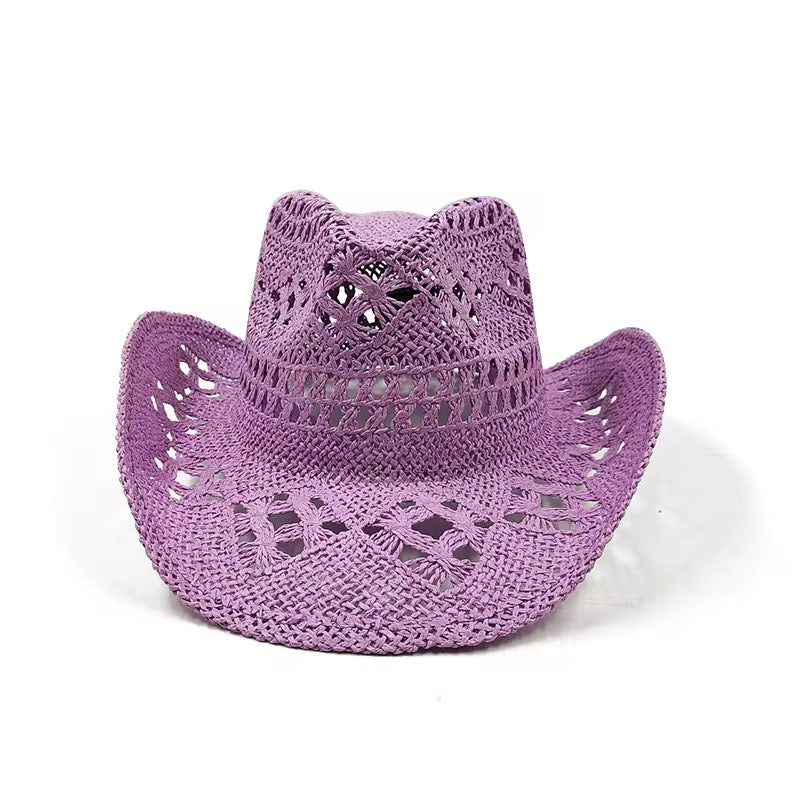 Hand Woven Straw Cowboy Hat - Accessorizmee