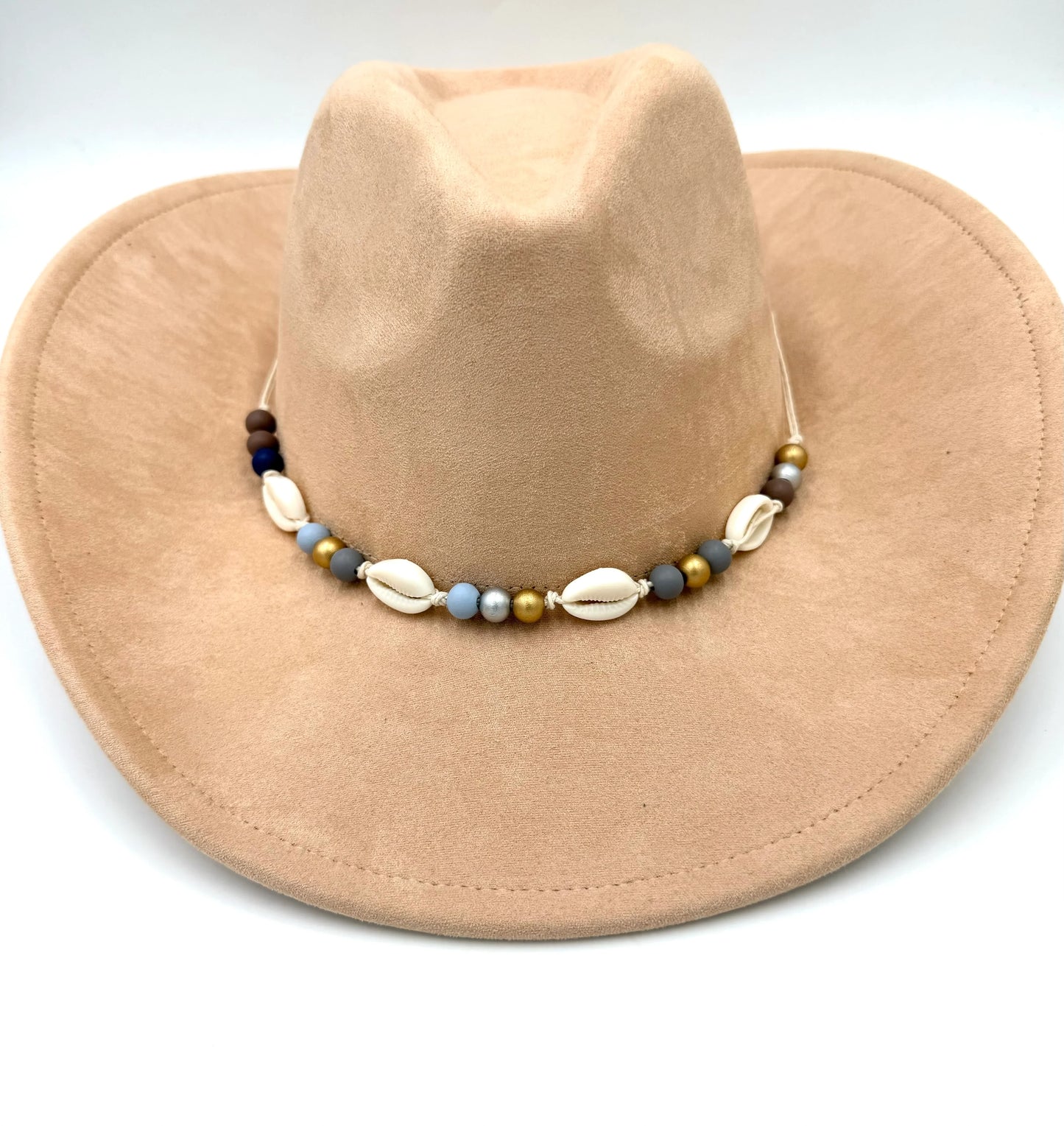 Shelled Suede Cowboy Hat - Accessorizmee