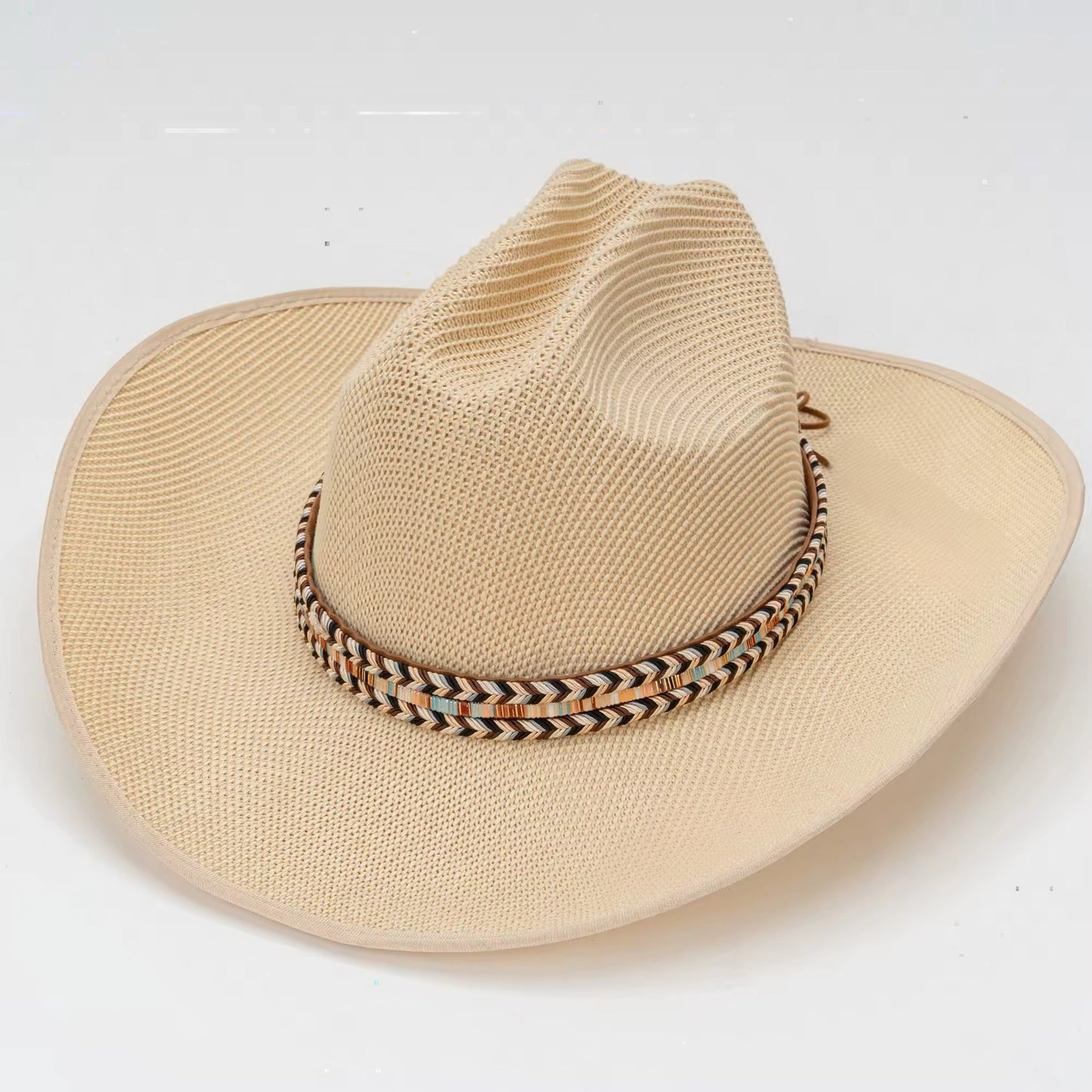 Rodoe Wave Woven Straw Cowboy Hat - Accessorizmee