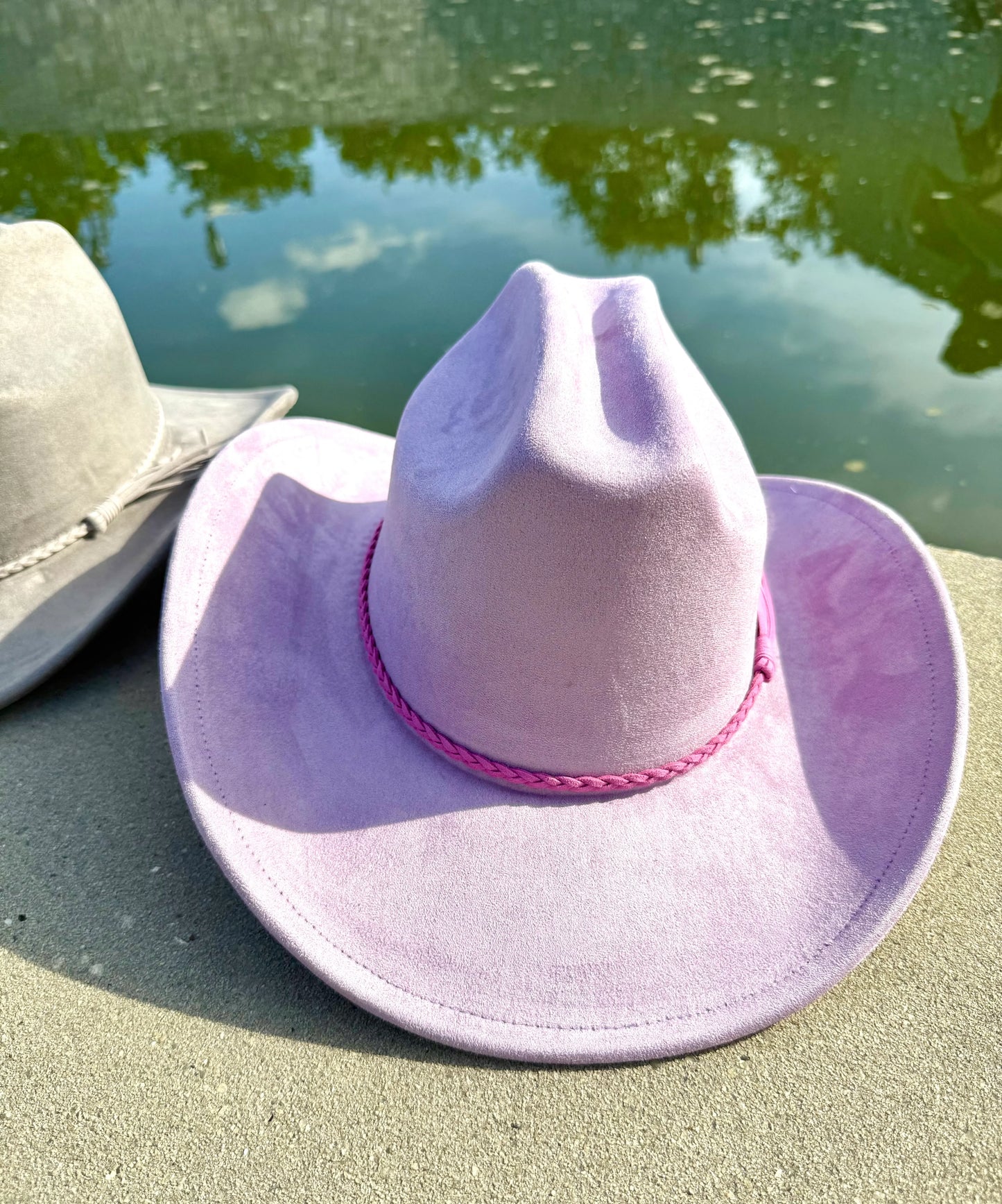 Vegan Suede Cowboy Hat Solid, Solid Cowboy Hat for Burning,, Rancher Hat, Wide Brim Hat, Hat for customization - Accessorizmee
