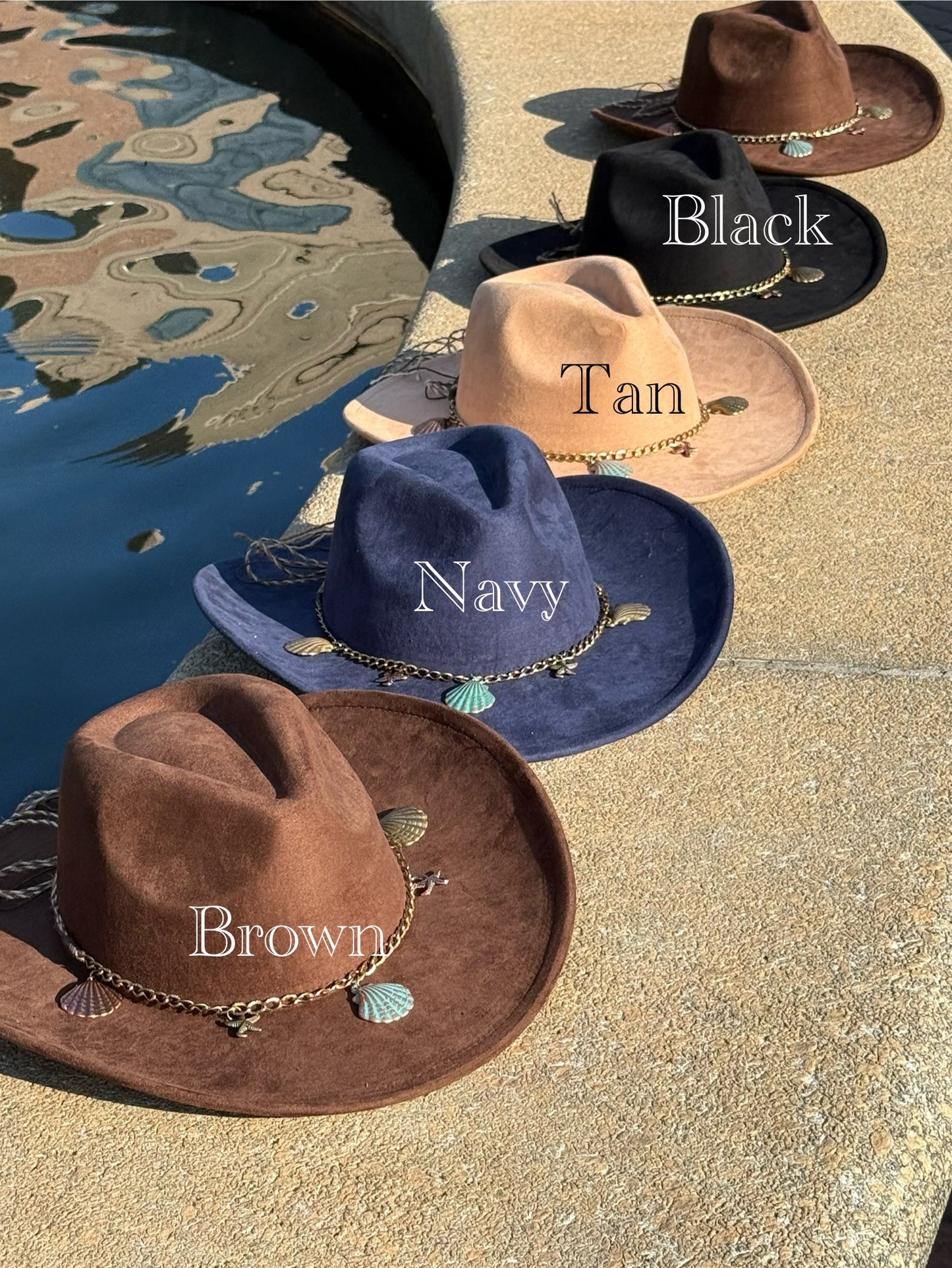 Shelled Suede Cowboy Hat