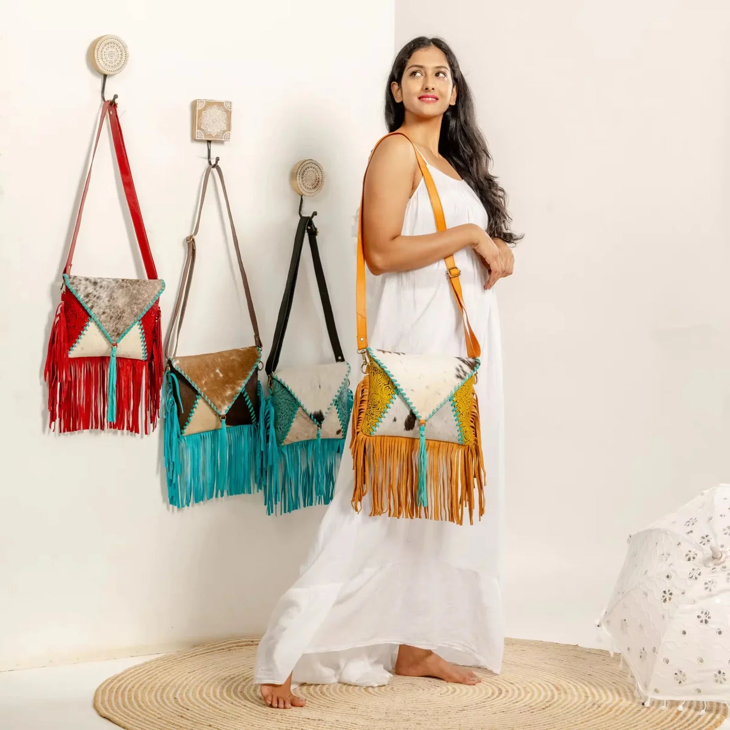 Authentic Leather Bohemian purse