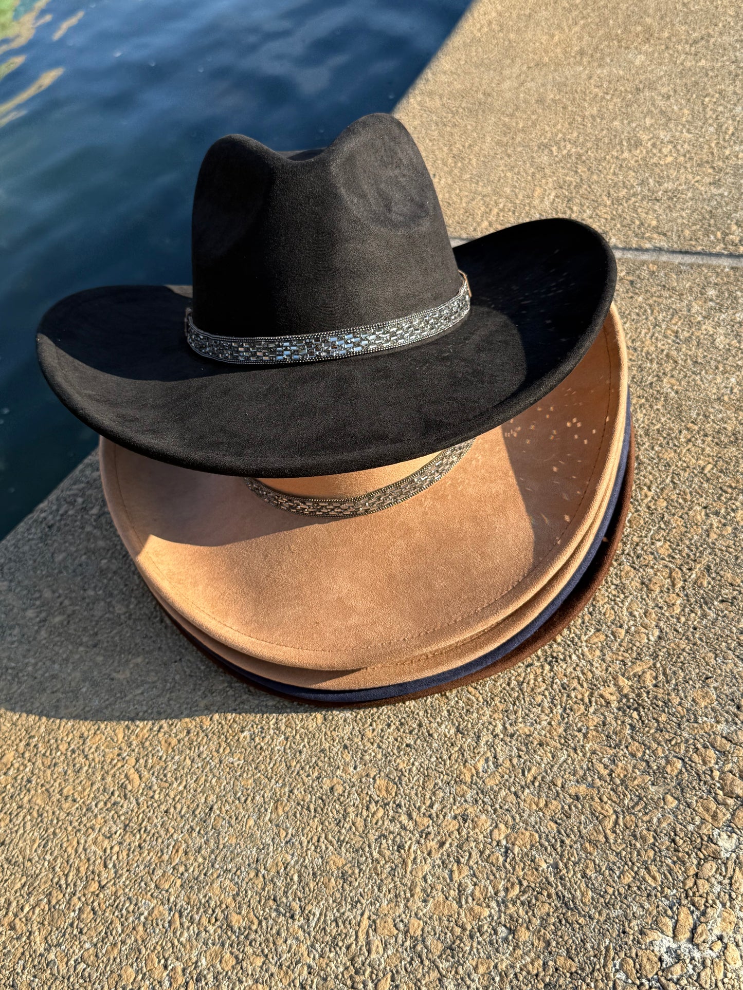Night Rise Suede Cowboy Hat