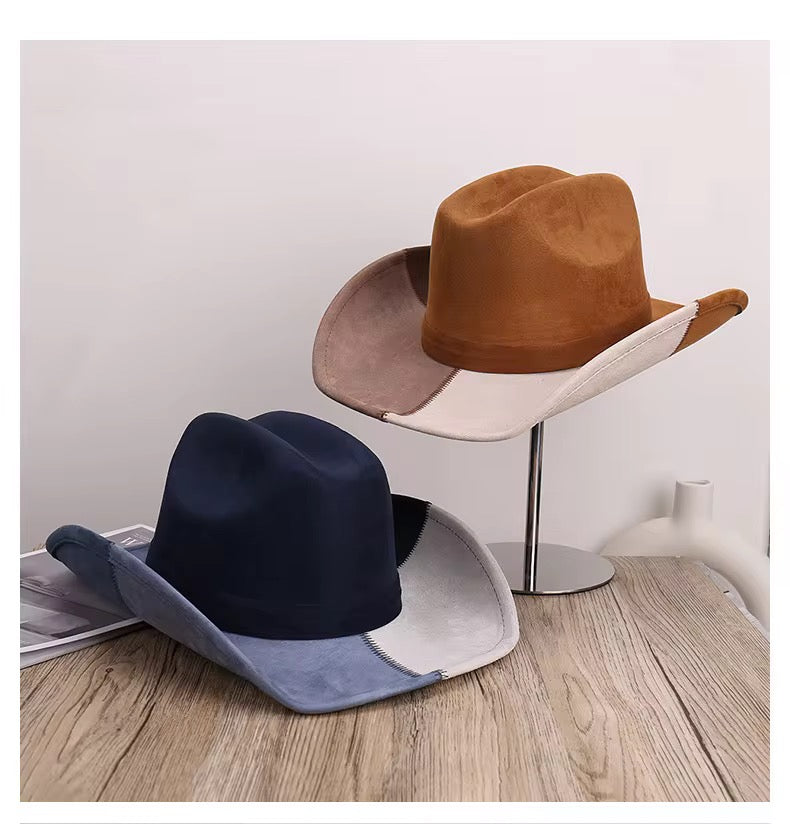 Patchland Suede Cowboy Hat - Accessorizmee