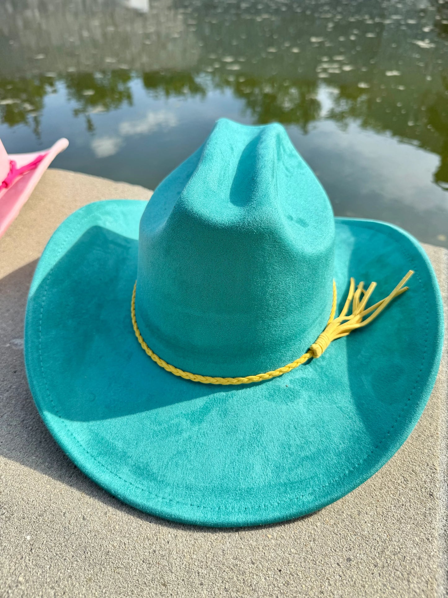 Vegan Suede Cowboy Hat Solid, Solid Cowboy Hat for Burning,, Rancher Hat, Wide Brim Hat, Hat for customization - Accessorizmee