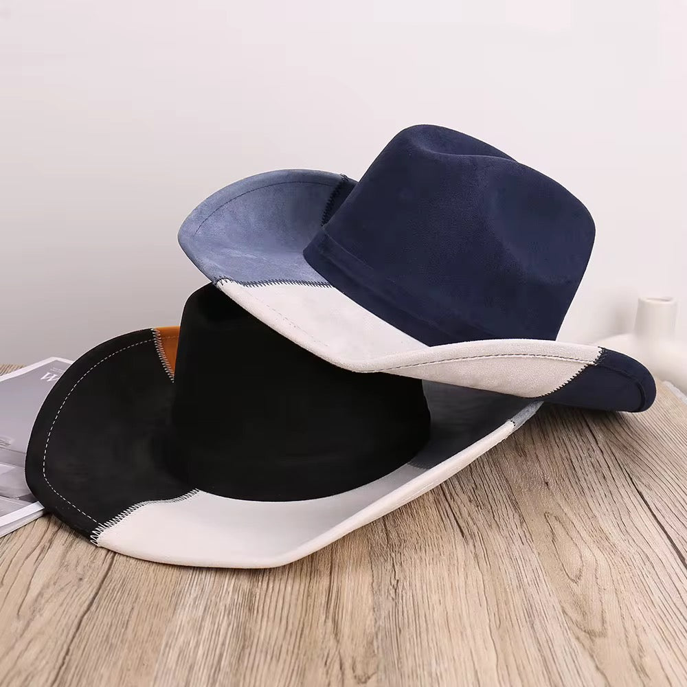 Patchland Suede Cowboy Hat - Accessorizmee