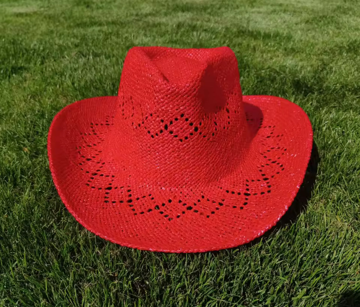 Relaxed Straw Cowboy Hat - Accessorizmee