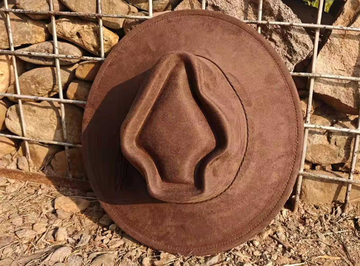 Arrowhead widebrim Vegan Fedora Hat