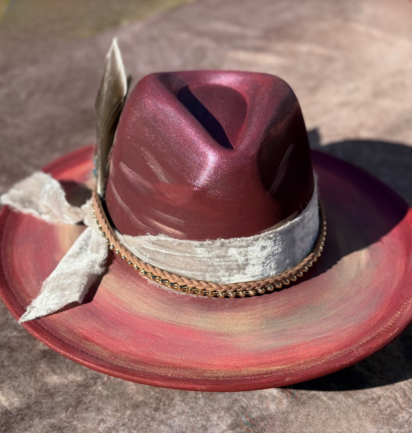 Custom handcrafted Galaxmist Fedora Hat
