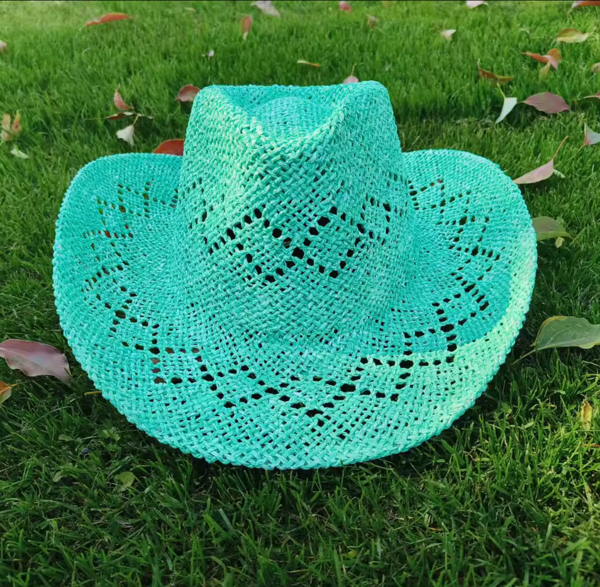 Relaxed Straw Cowboy Hat - Accessorizmee