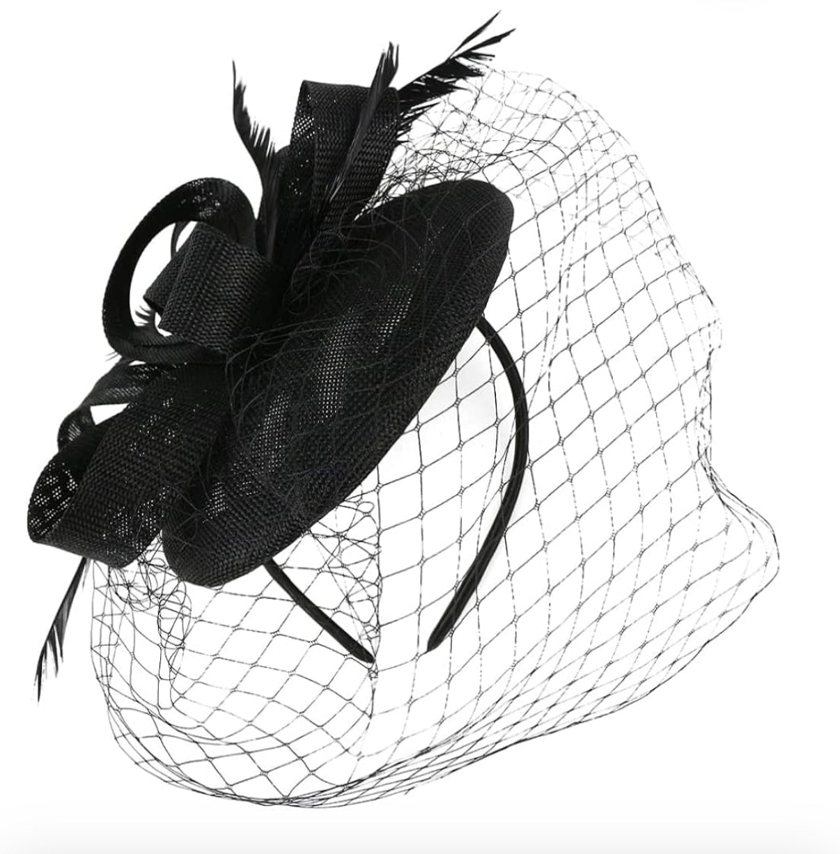 Women's Hair Clips Fascinator Headband Lace Headband Womens Wedding Dress Fascinator Veil Hat Bridal Headpieces for Wedding Veil