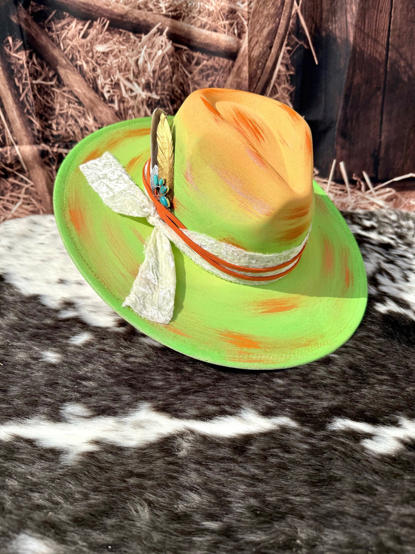 Custom handcrafted Starburst Fedora Hat