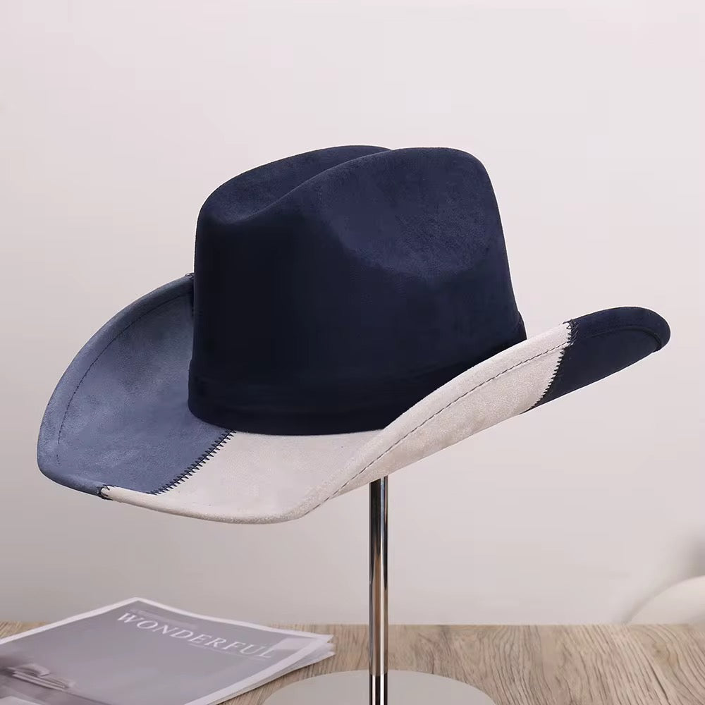 Patchland Suede Cowboy Hat - Accessorizmee