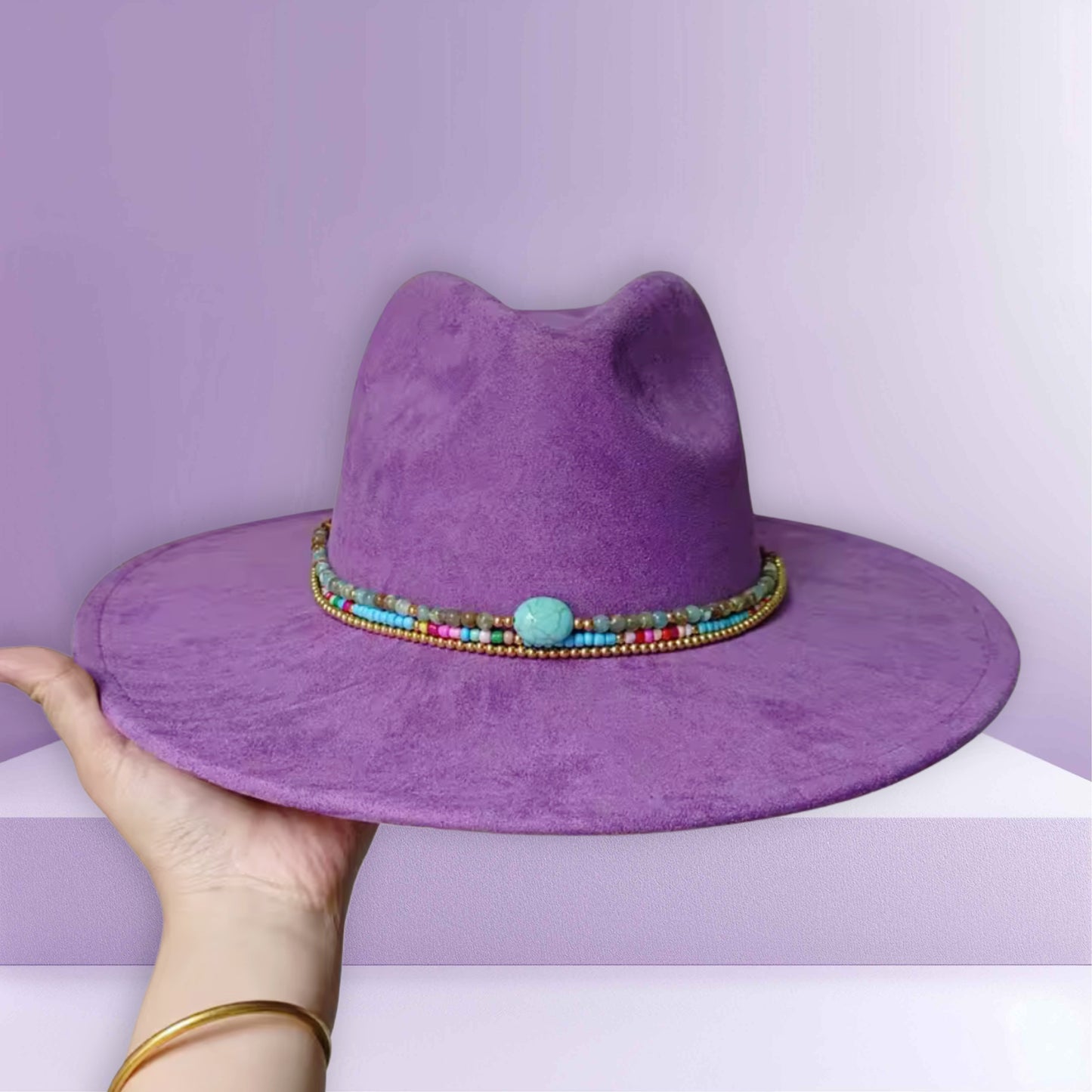 Needed premium Suede Fedora Hat- - Accessorizmee