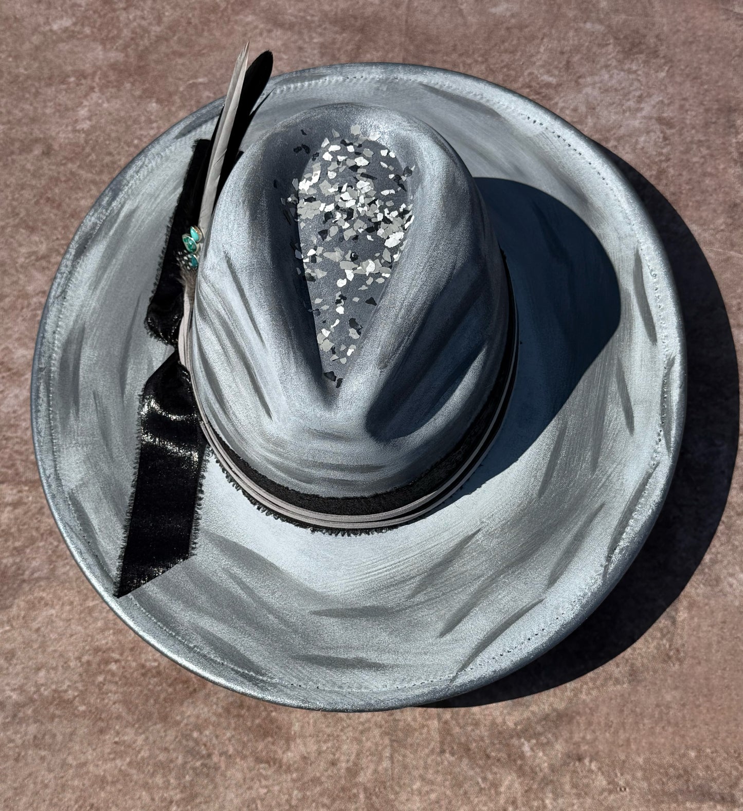 Custom handcrafted Nightfire Fedora Hat