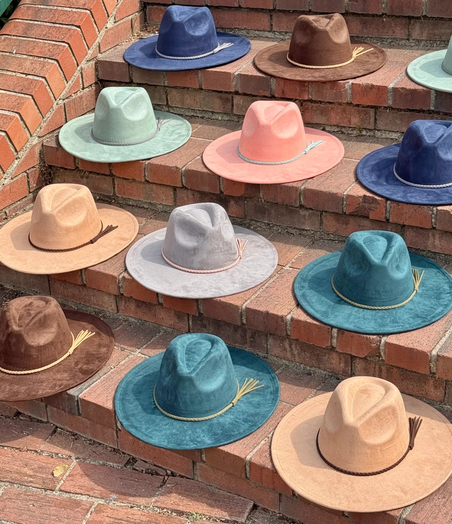 Vegan Suede Classic Wide Brim-Style Hat – Unisex ,Adjustable & Stylish Suitable for Pyrography, Laser Engraving - Accessorizmee