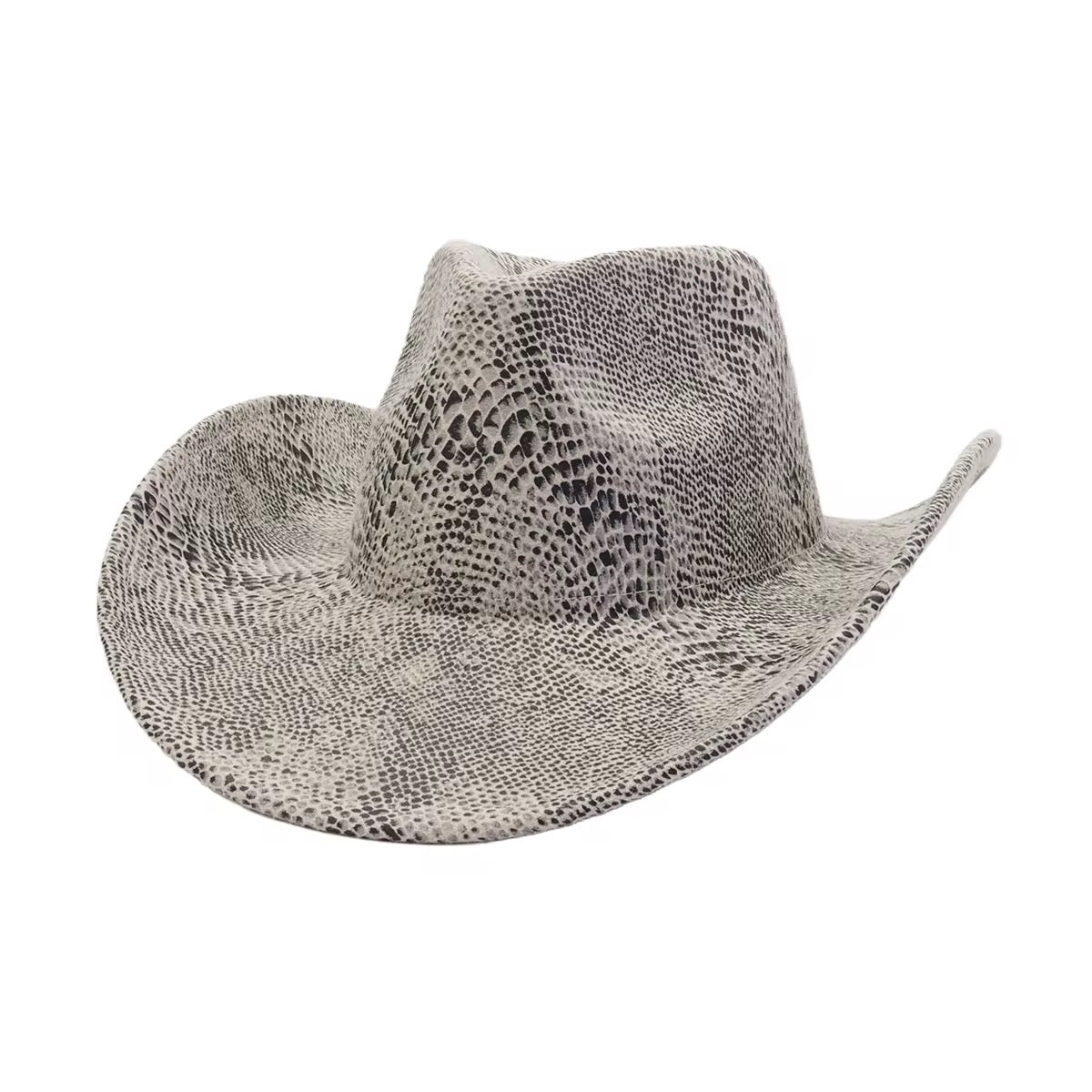 Snake Print Cowboy Hat