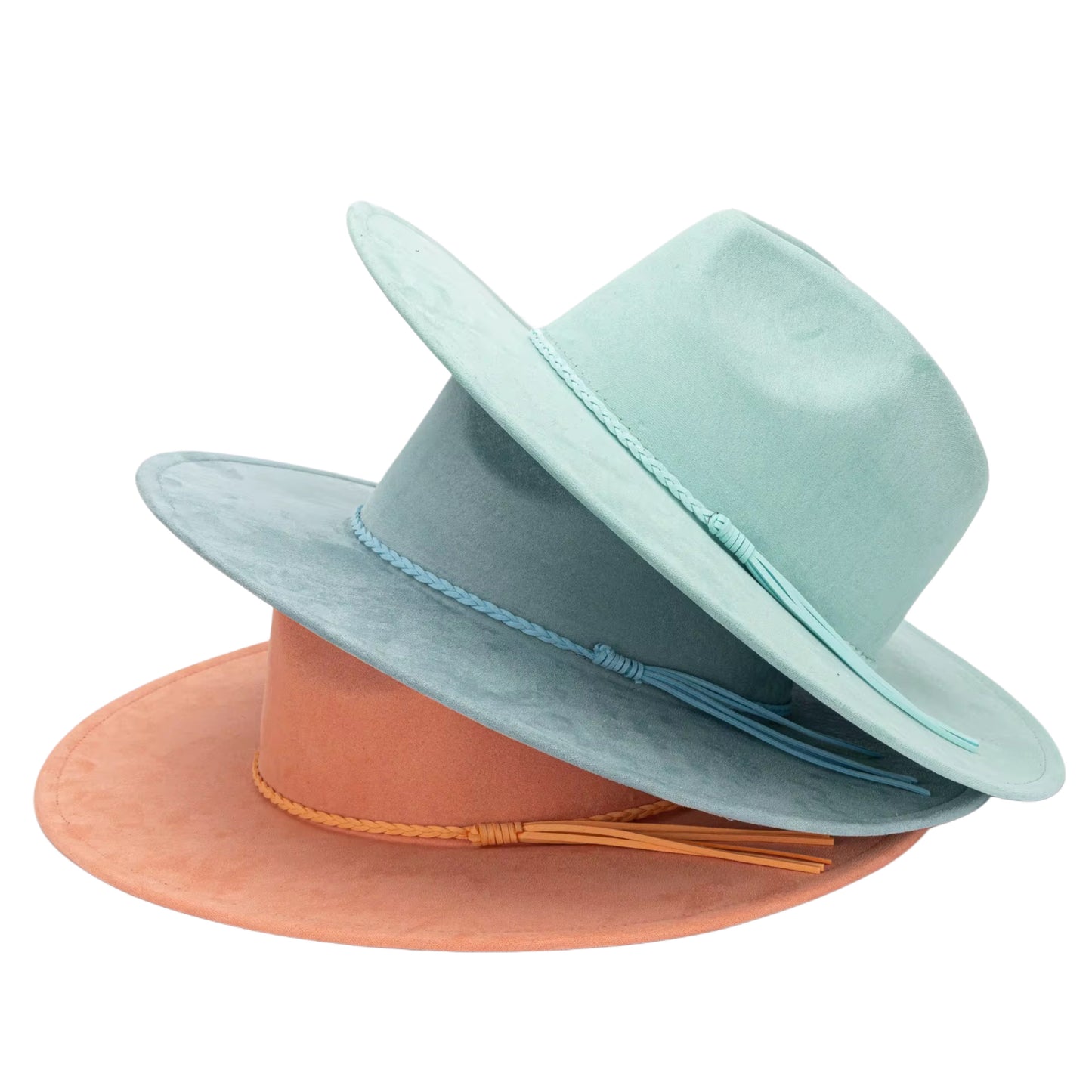 Vegan Suede Classic Wide Brim-Style Hat – Unisex ,Adjustable & Stylish Suitable for Pyrography, Laser Engraving