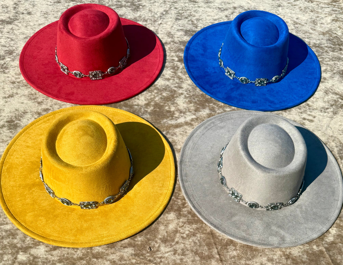 Round Boater Brim Diamond Dust Hat -Unisex ,Adjustable & Stylish Suitable for Pyrography, Laser Engraving