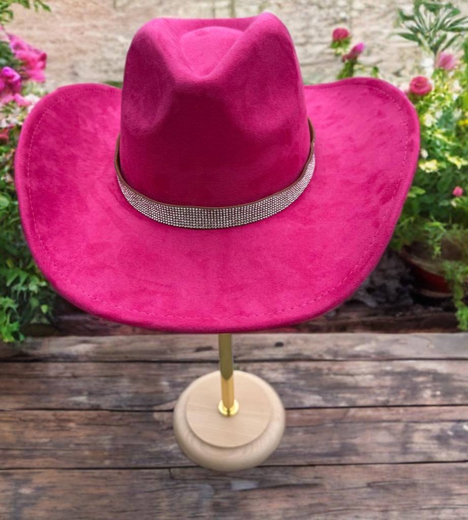 Diamond premium Suede Cowboy Hat - Accessorizmee