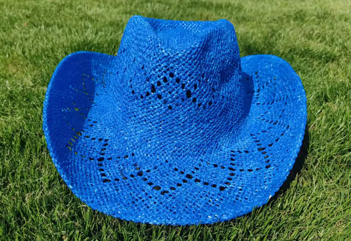 Relaxed Straw Cowboy Hat - Accessorizmee