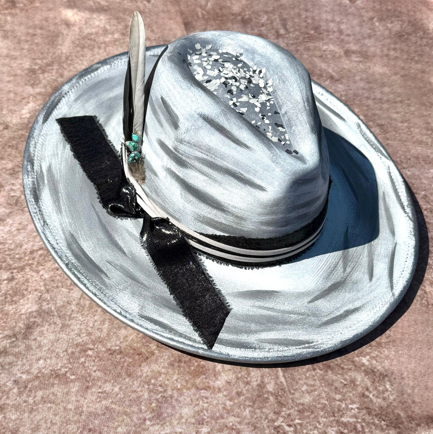 Custom handcrafted Nightfire Fedora Hat
