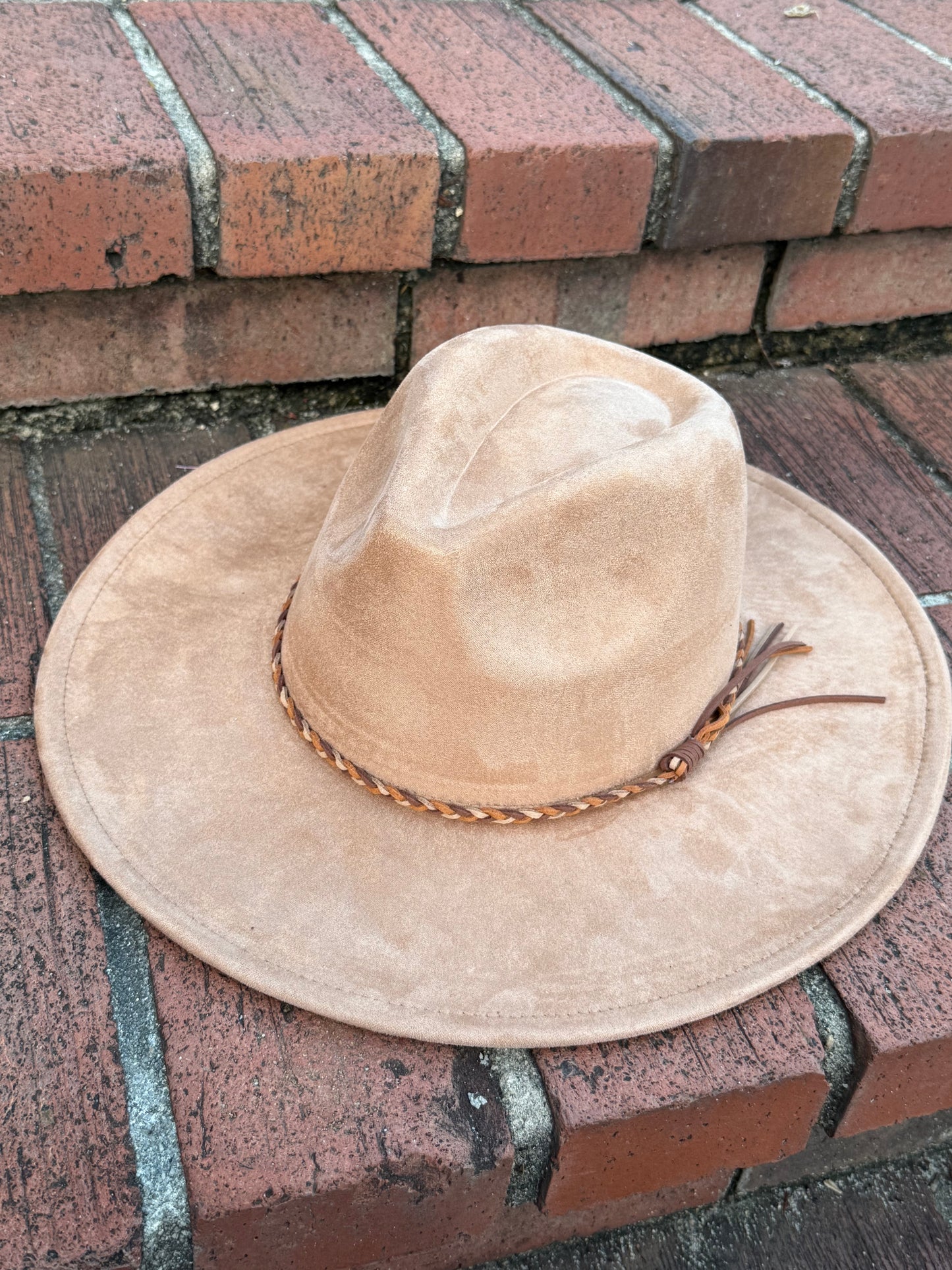 Vegan Suede Classic Wide Brim-Style Hat – Unisex ,Adjustable & Stylish Suitable for Pyrography, Laser Engraving - Accessorizmee
