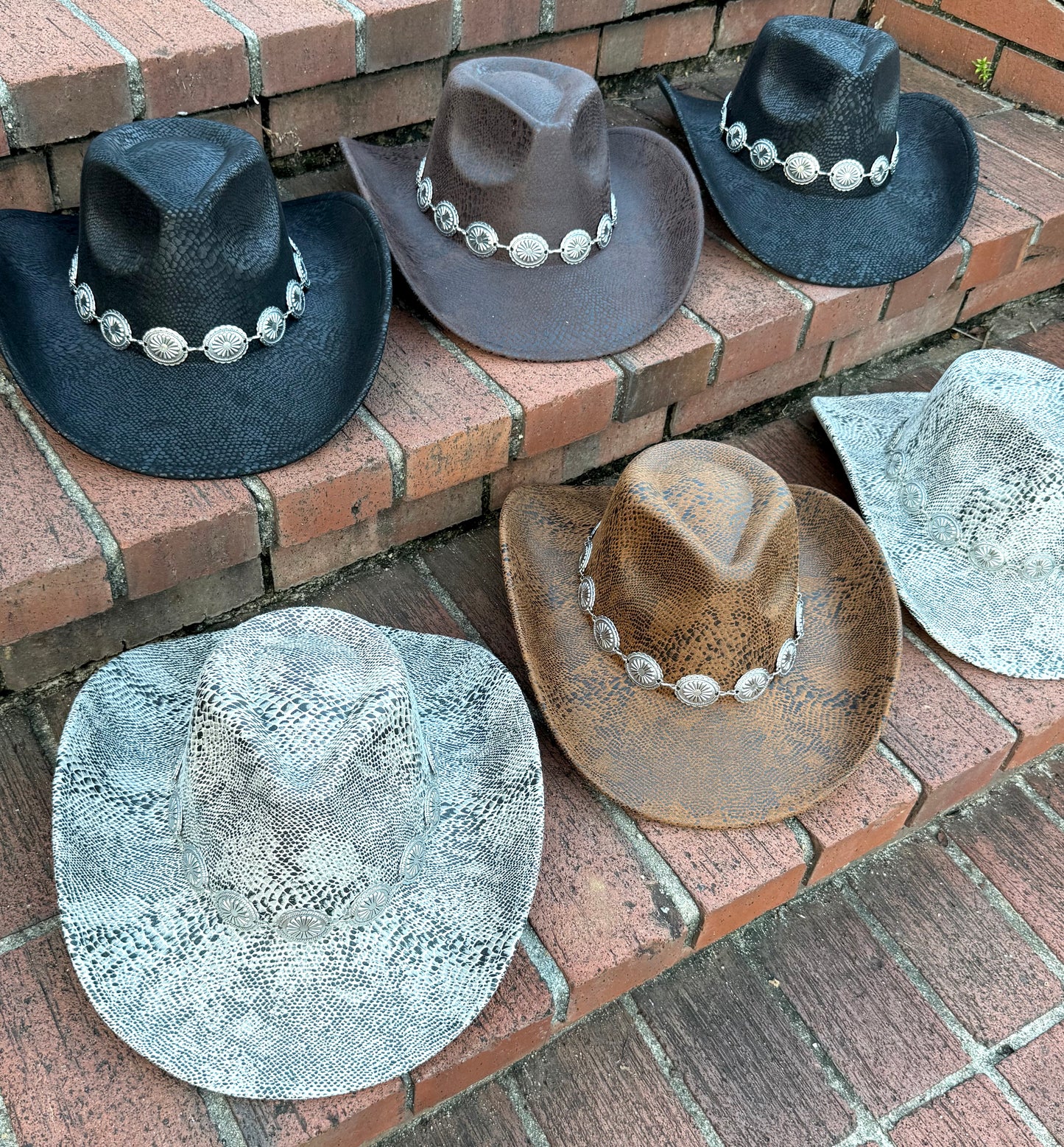 Snake Print Cowboy Hat - Accessorizmee