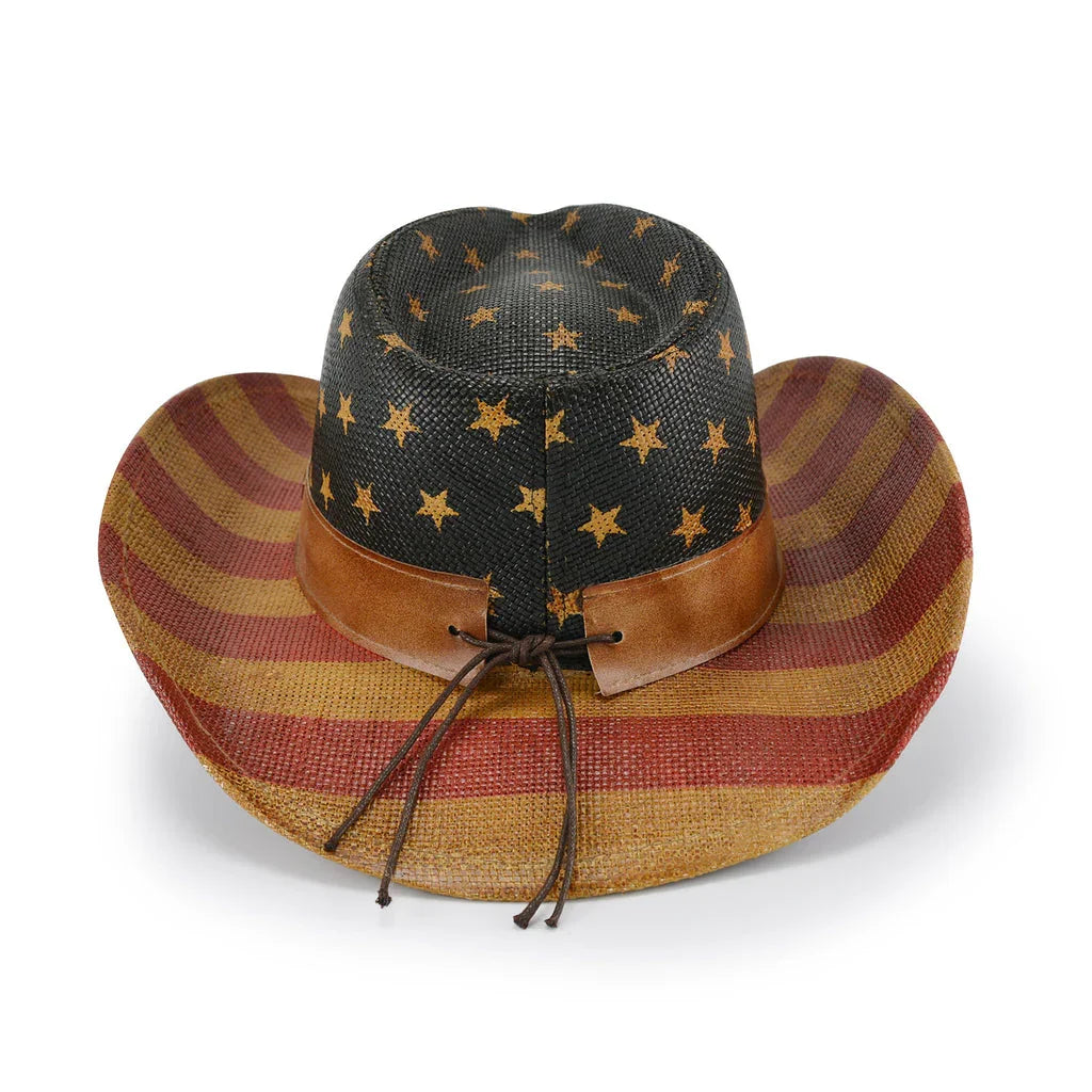 USA Flag Straw Hat - Accessorizmee