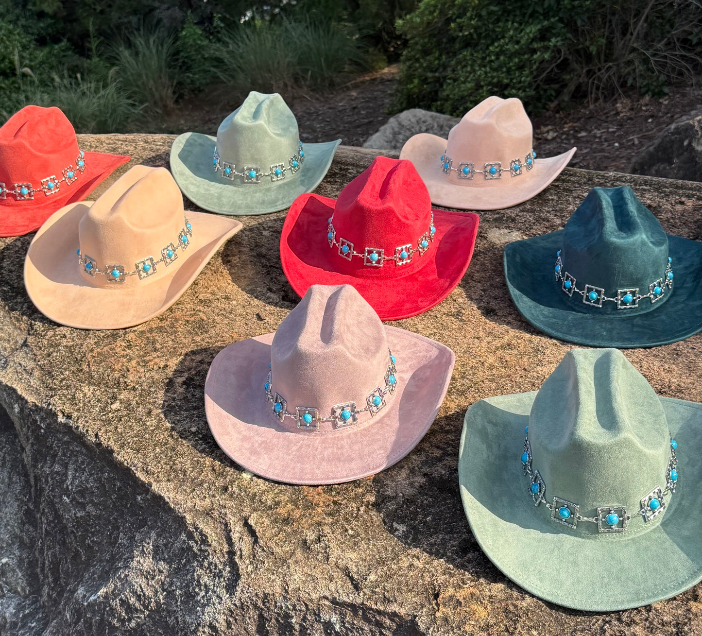 Premium Parly Suede pinched Cowboy Hat