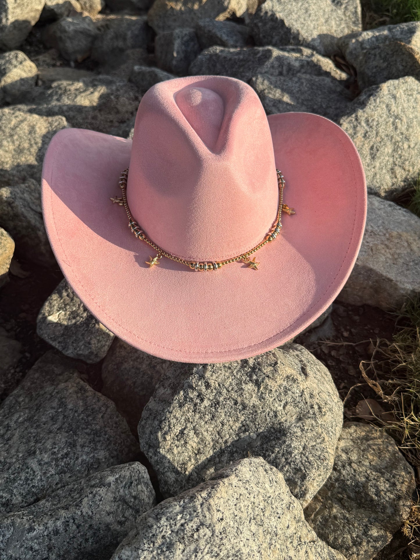 Premium Suede Cowboy Hat - Adjustable Straps Inside, Unisex Design, Size 56-58cm(S-L), Western Style, Great for Burning,