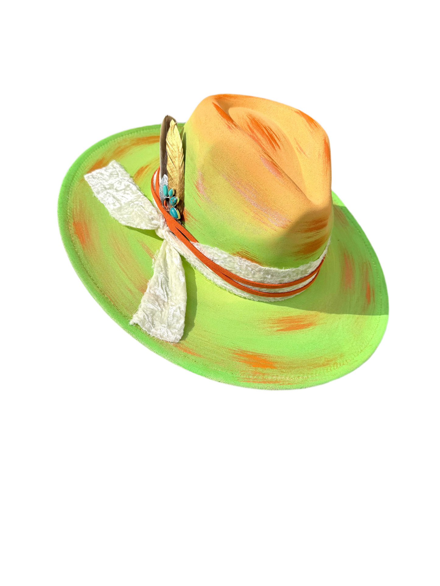 Custom handcrafted Starburst Fedora Hat - Accessorizmee