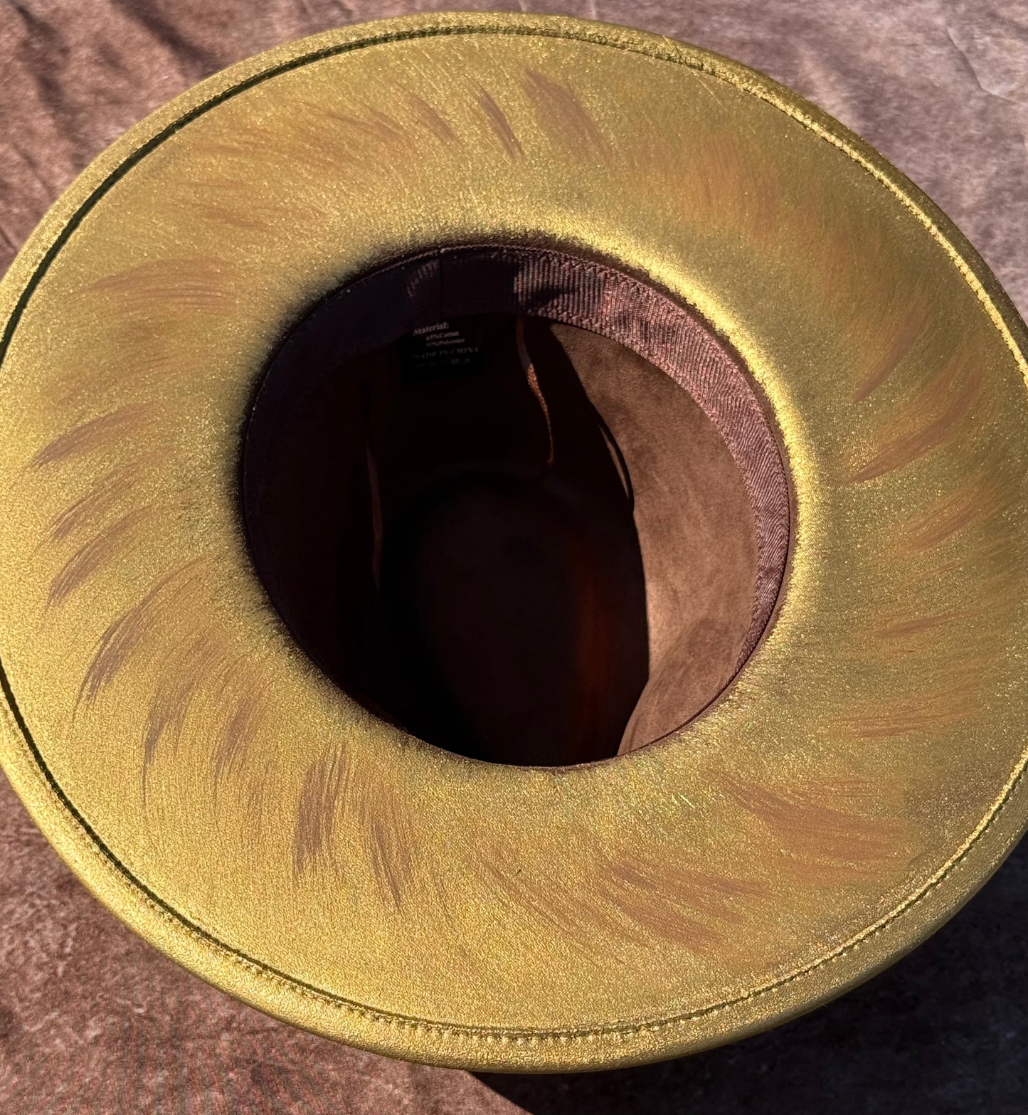 Custom handcrafted Chestnut Fedora Hat - Accessorizmee