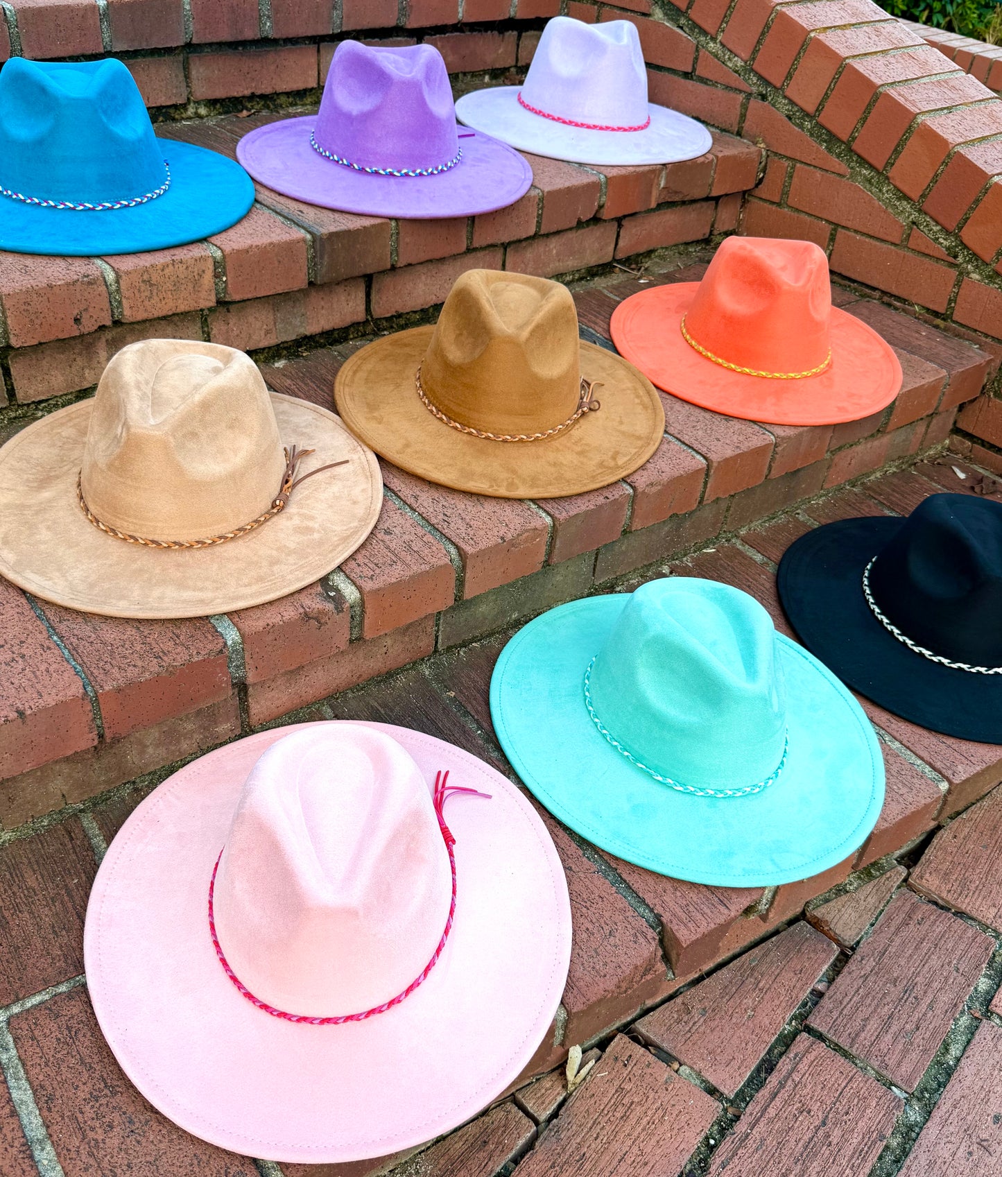 Vegan Suede Classic Wide Brim-Style Hat – Unisex ,Adjustable & Stylish Suitable for Pyrography, Laser Engraving - Accessorizmee