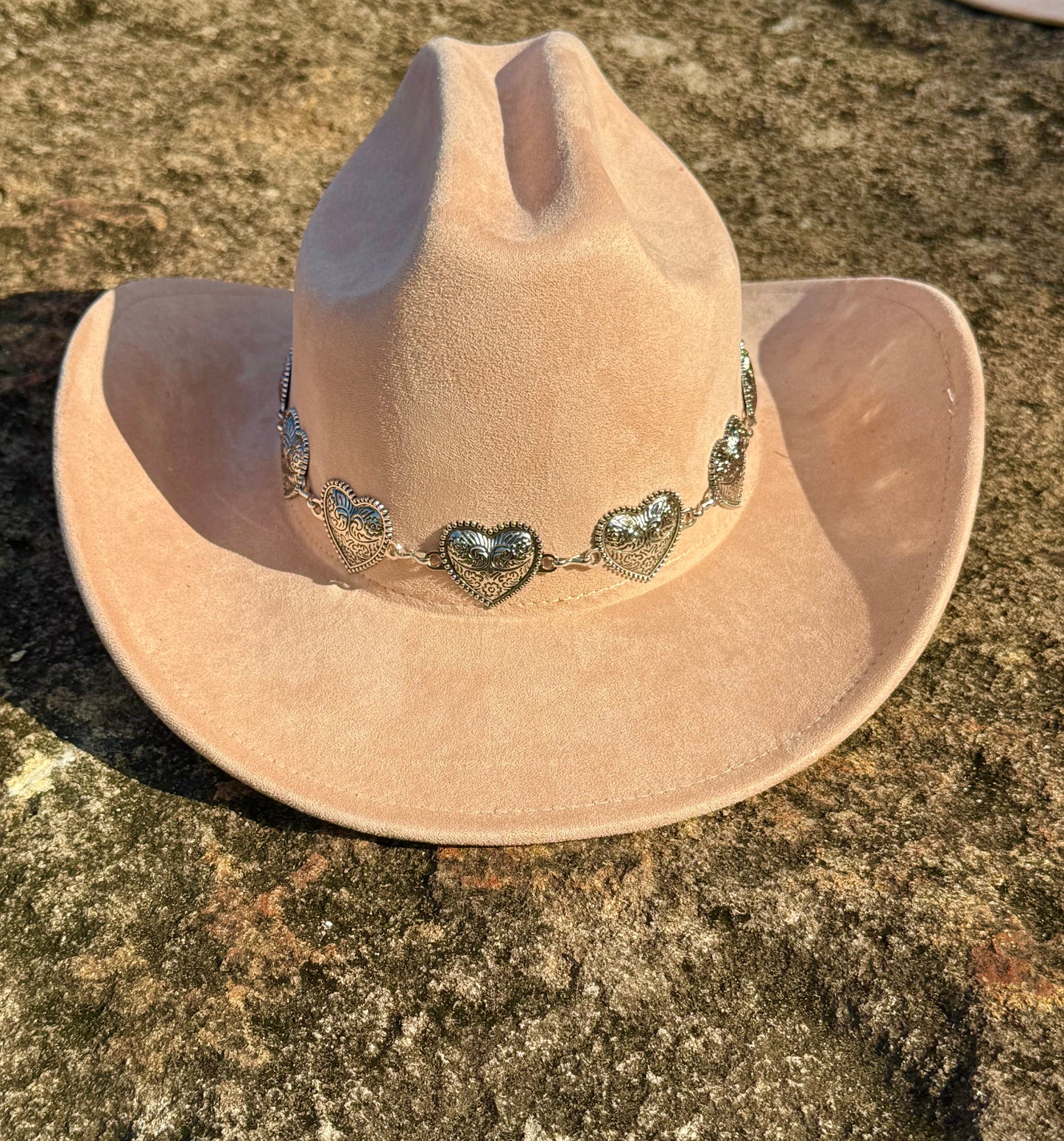 Premium Hearted Suede pinched Cowboy Hat