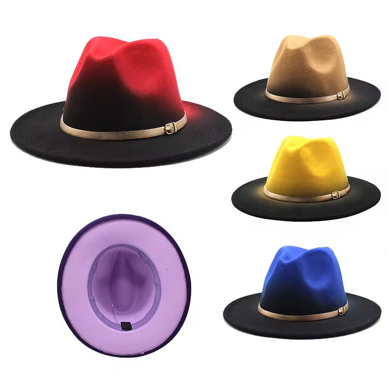 Gradient Fedora Hat-Cognac - Accessorizmee