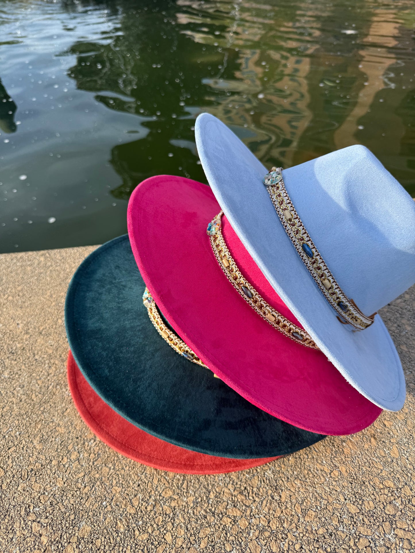Rockme Suede Wide Brim Fedora