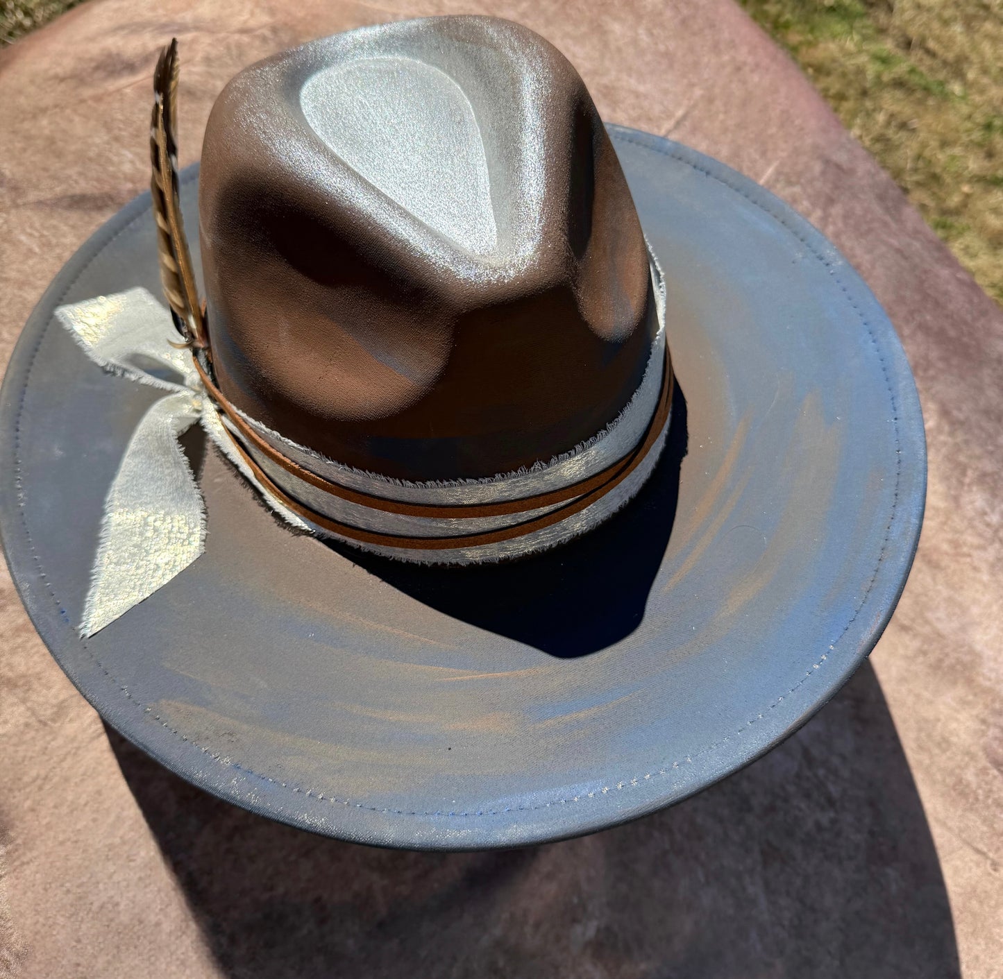 Custom handcrafted Helix Fedora Hat - Accessorizmee