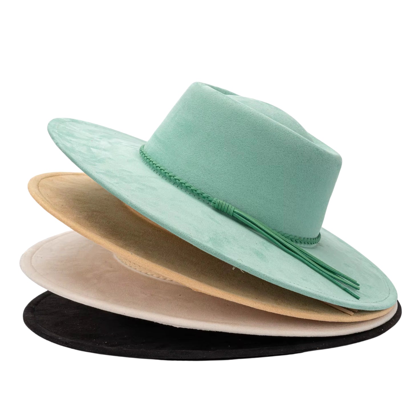 Vegan Suede Classic Wide Brim-Style Hat – Unisex ,Adjustable & Stylish Suitable for Pyrography, Laser Engraving