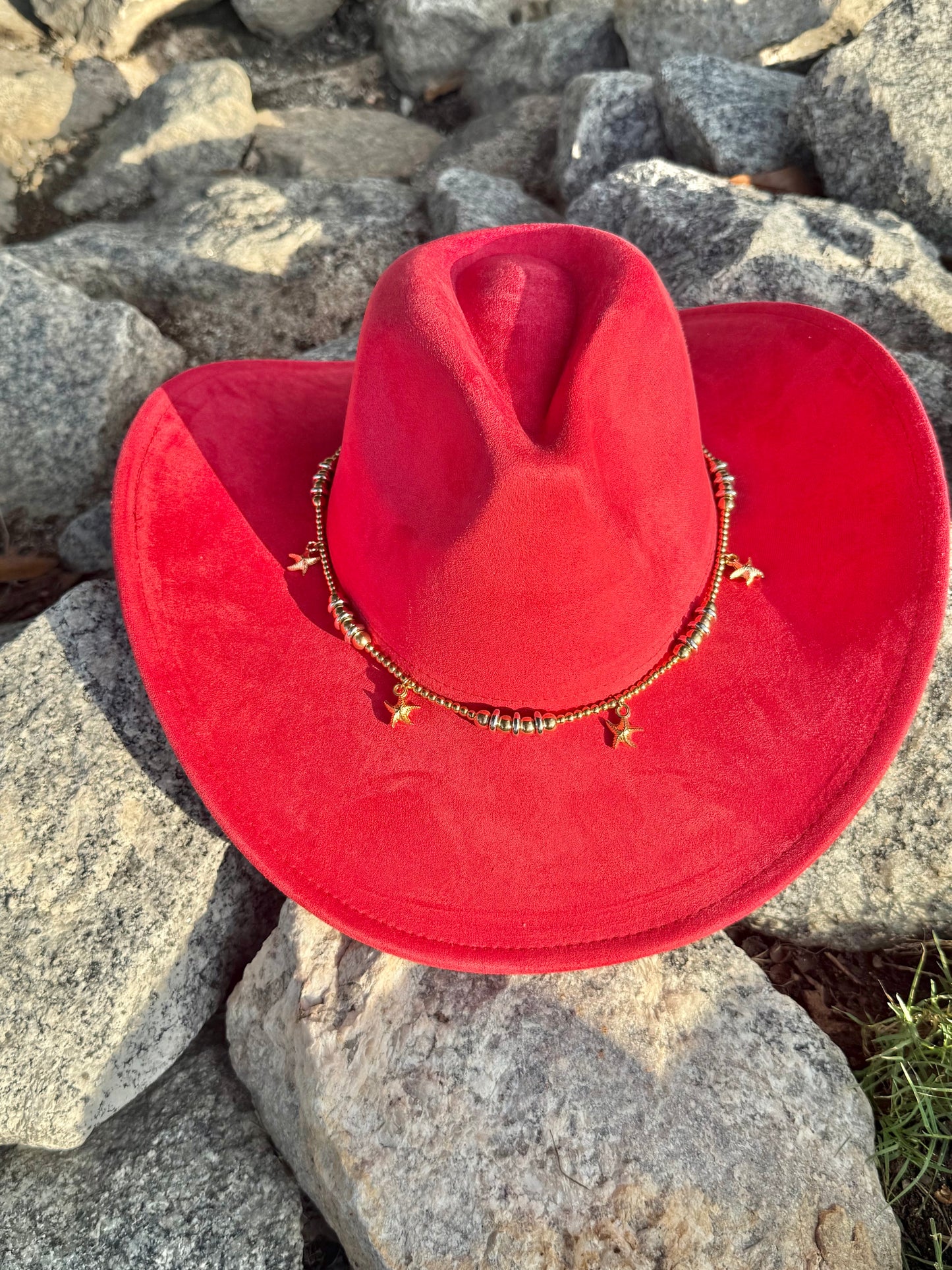 Premium Suede Cowboy Hat - Adjustable Straps Inside, Unisex Design, Size 56-58cm(S-L), Western Style, Great for Burning, Shipped in a Box