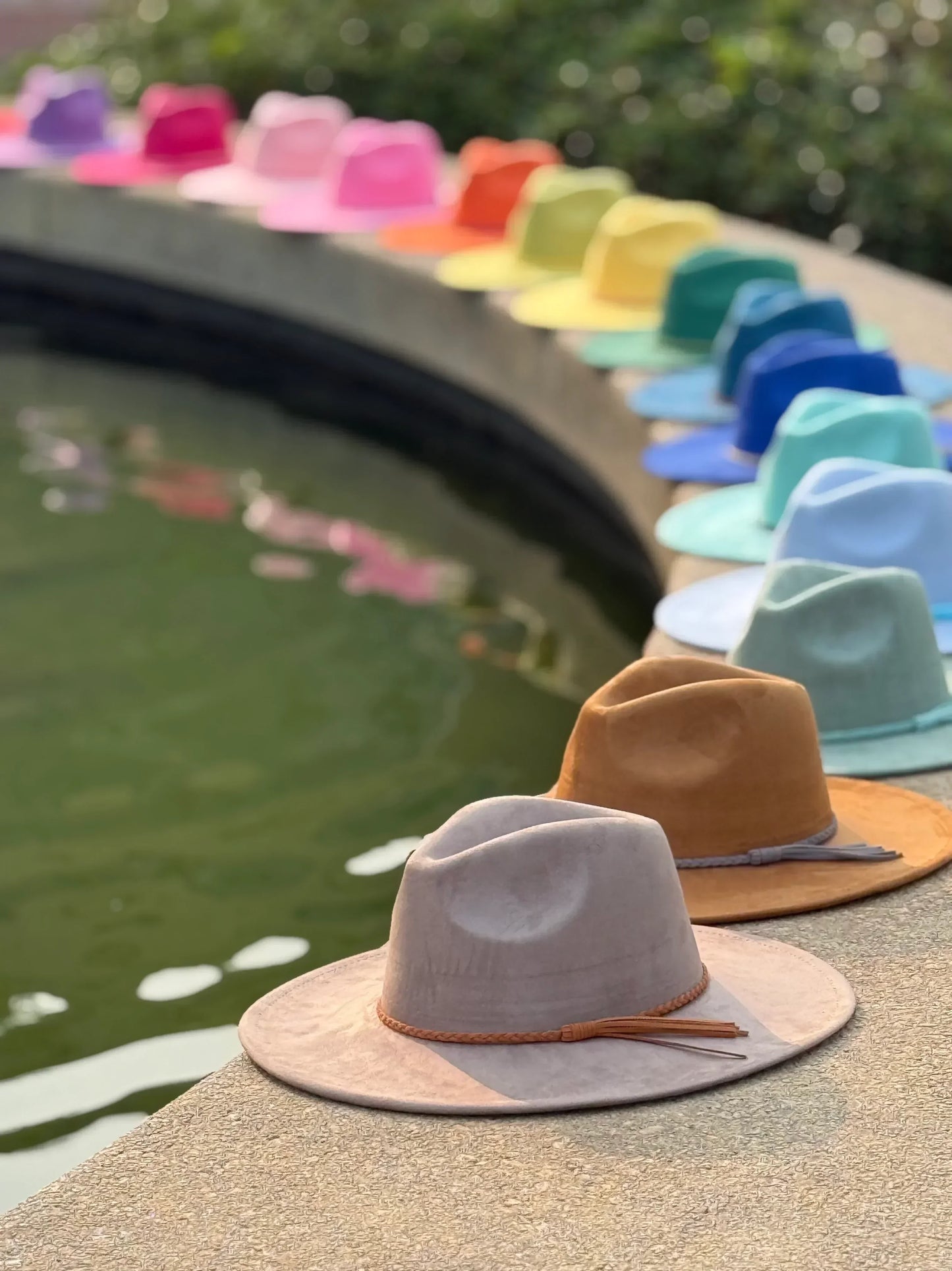 Dazzleme Suede Wide Brim Fedora Hat - Vegan Suede Material, Adjustable Straps, 10cm Brim, 12cm Height, Unisex Fashion Accessory - Accessorizmee