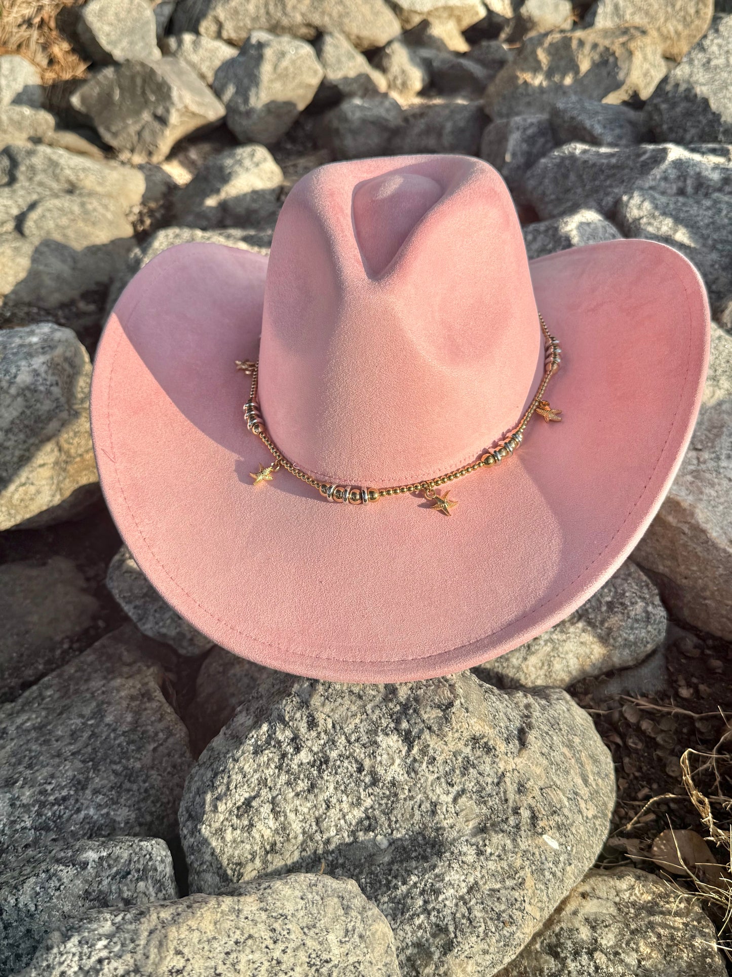 Premium Suede Cowboy Hat - Adjustable Straps Inside, Unisex Design, Size 56-58cm(S-L), Western Style, Great for Burning,