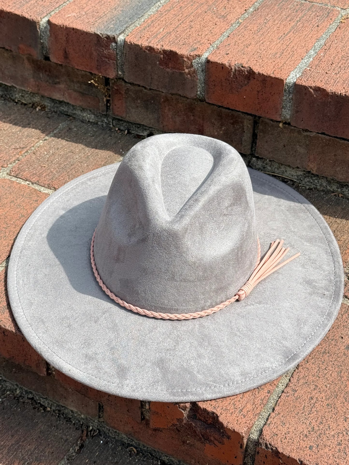 Premium Vegan Tribal Suede Fedora Hat - Accessorizmee