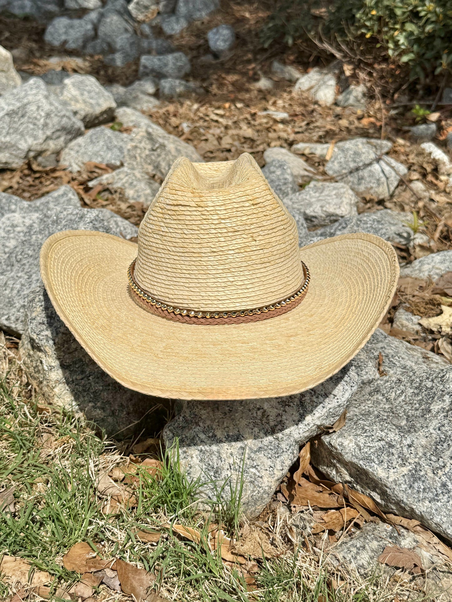Turfing Straw Cowboy Hat