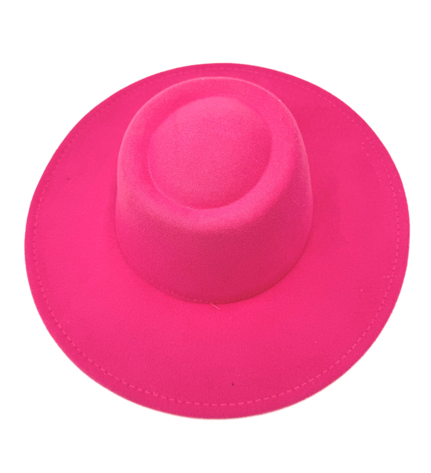 Defective round Hot pink large brim