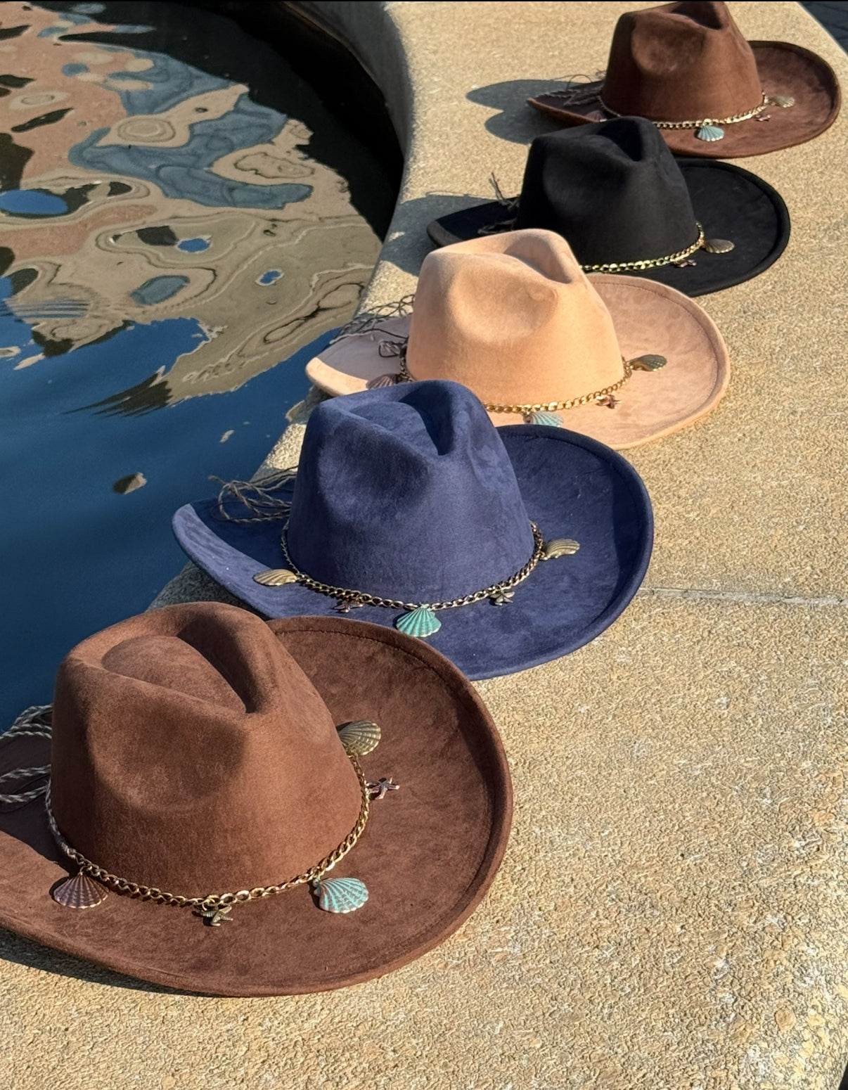 Shelled Suede Cowboy Hat