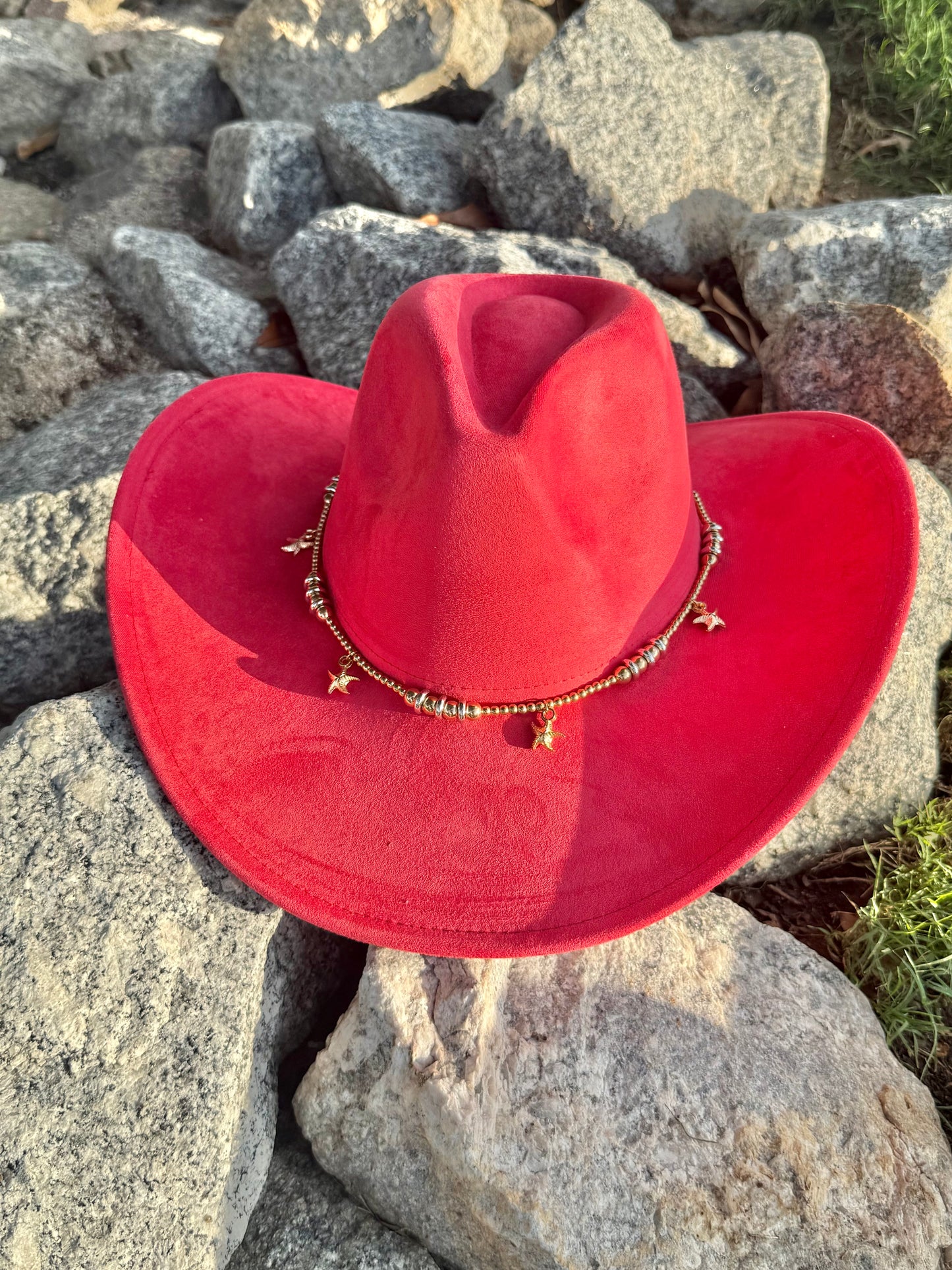 Premium Suede Cowboy Hat - Adjustable Straps Inside, Unisex Design, Size 56-58cm(S-L), Western Style, Great for Burning, Shipped in a Box