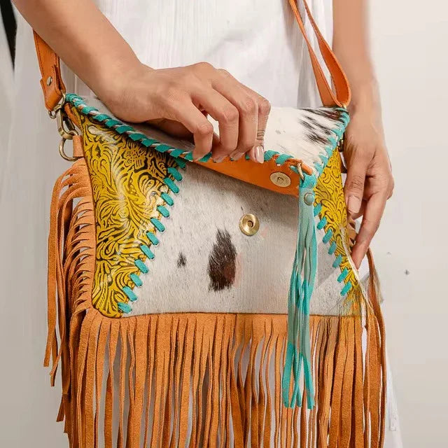 Authentic Leather Bohemian purse