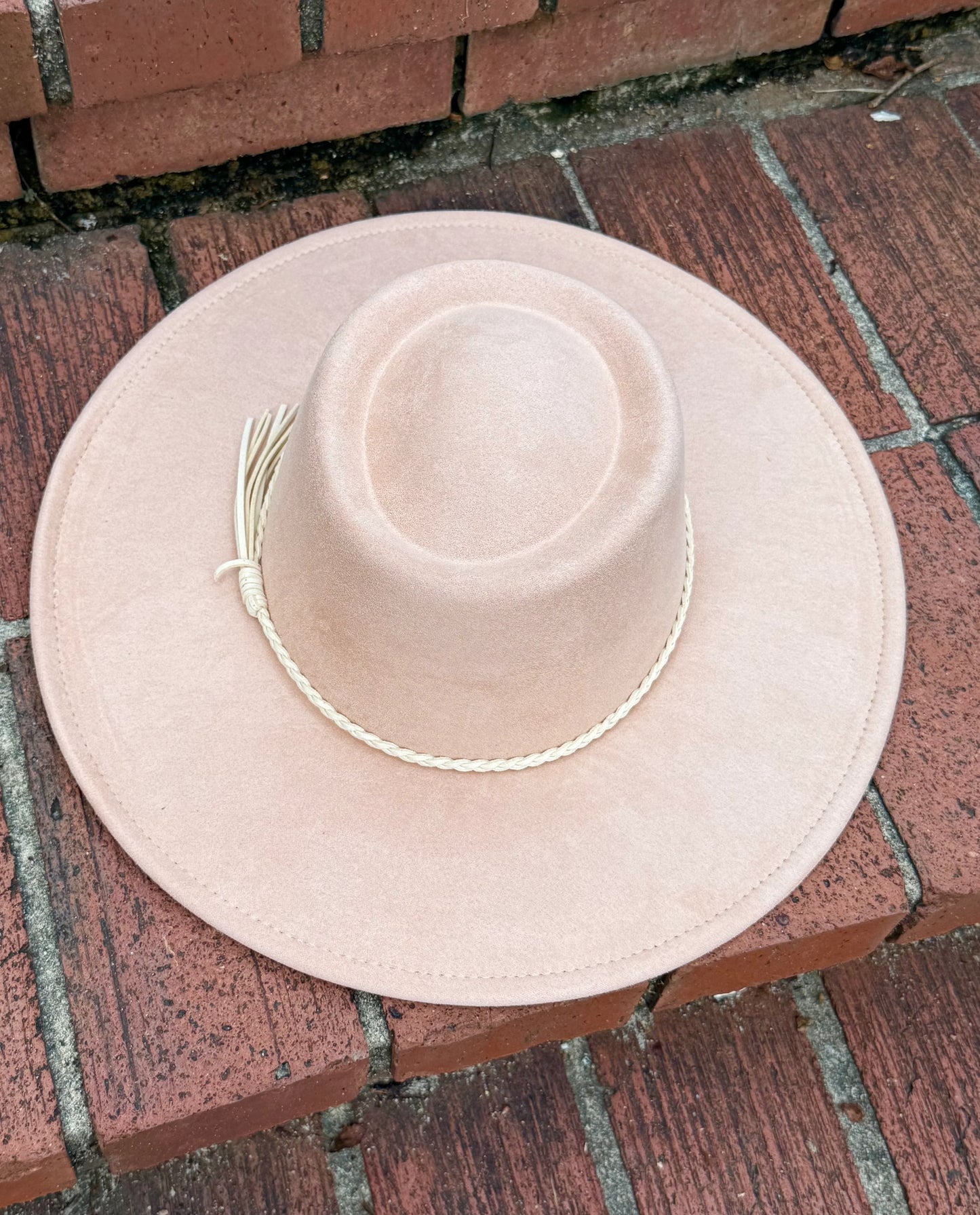 Vegan Suede Classic Wide Brim-Style Hat – Unisex ,Adjustable & Stylish Suitable for Pyrography, Laser Engraving - Accessorizmee