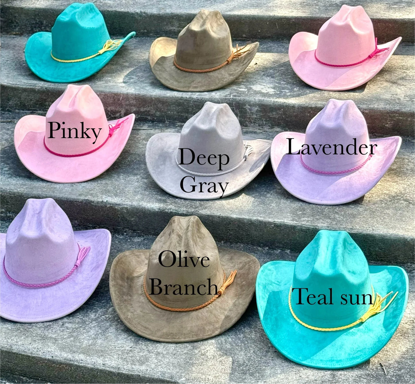 Premium Suede Cowboy Hat - Adjustable Straps Inside, Unisex Design, Size 56-58cm, Western Style, Fashionable & Functional, Shipped in a Box - Accessorizmee